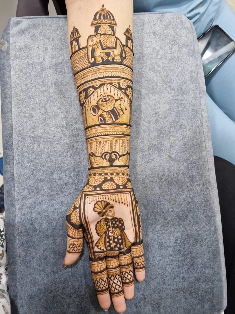 Arabic style mhendi design in Ahmedabad